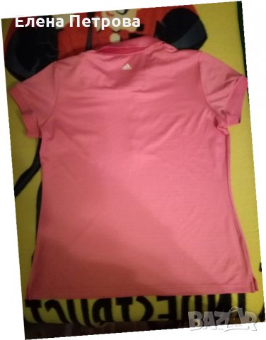 Оригинална розова блуза Адидас Клима размер М, снимка 2 - Тениски - 32587869