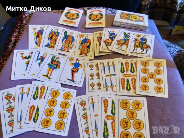 Naipes cartas espanolas нови Испански маркови карти пластик 52+2 Таро карти