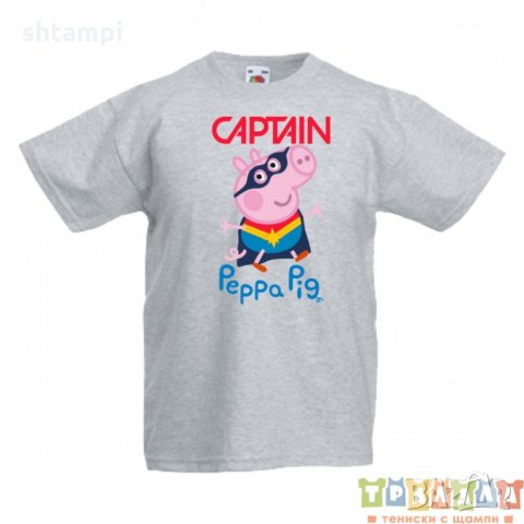 Детска тениска Peppa pig capitan, снимка 2 - Детски тениски и потници - 33167915