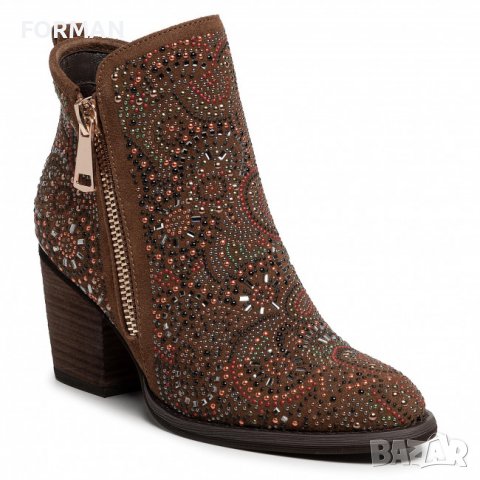 УНИКАЛНИ боти в цвят камел с многоцветни камъчета, снимка 1