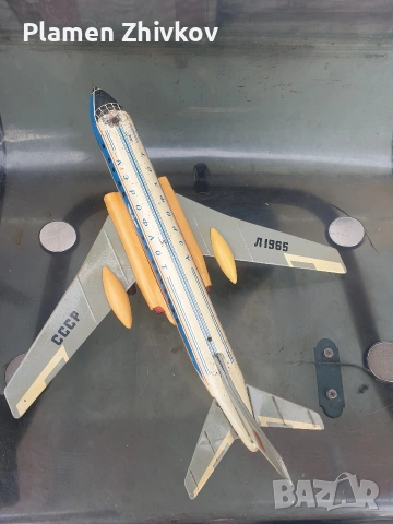 Стара метална механична играчка от 1965 г , снимка 6 - Колекции - 53122644