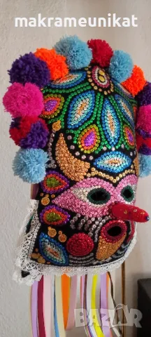 Кукерска маска, гугла, ръчна изработка, уникат, Новодел, Сурва, Кукерландия, снимка 14 - Колекции - 42880006