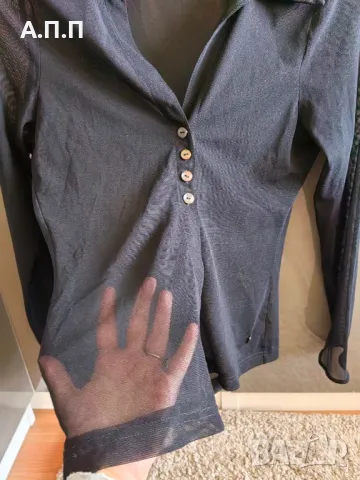 Прозрачна риза Q.S. , снимка 5 - Ризи - 48326028