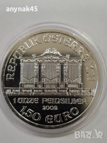 1 oz. Сребро 2009г., снимка 4 - Нумизматика и бонистика - 52171851