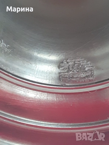 Немски свещник от калай Antik*Vintage #111, снимка 5 - Антикварни и старинни предмети - 52402459