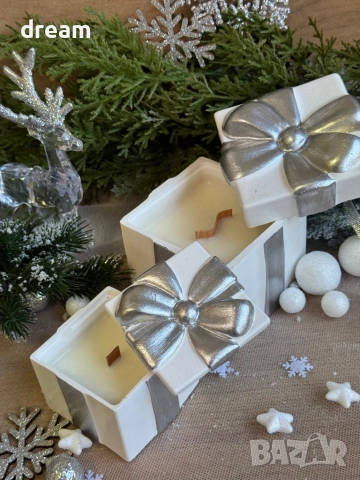 Коледни свещи “подарък”, снимка 6 - Декорация за дома - 52088472