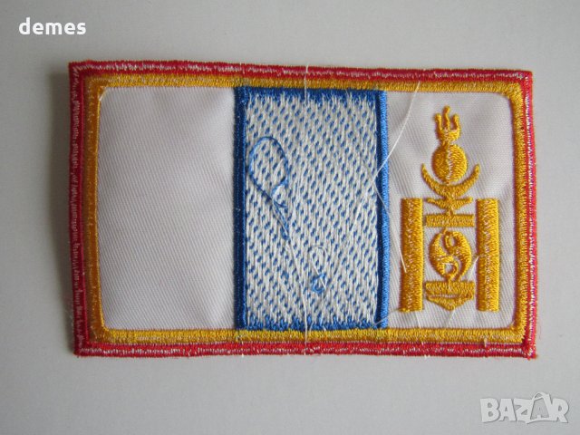 Пач емблема - Монголски флаг, Монголия, снимка 4 - Други ценни предмети - 27493450