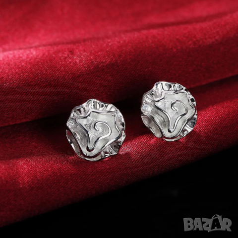 Сребърен комплект рози, снимка 3 - Бижутерийни комплекти - 44887759