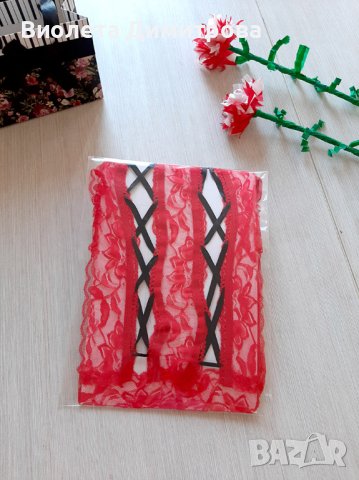 B449 Съблазнително дантелено боди в червен цвят, еротично боди, дамско бельо, евтино секси бельо, снимка 6 - Бельо - 39623611