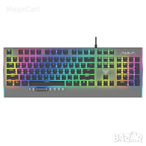 Механична Геймърска Клавиатура Aula F2099, Сив, снимка 1