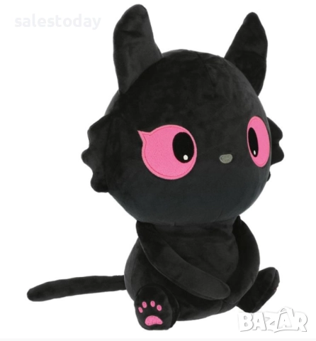 Възглавница за път, за дете в кола, 2 в 1, Котка с розови очи, Плюш, снимка 3 - Аксесоари и консумативи - 52315946