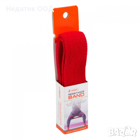 Ластик за упражнения LiveUp, 30х4 см, червен, снимка 2 - Фитнес уреди - 36566468