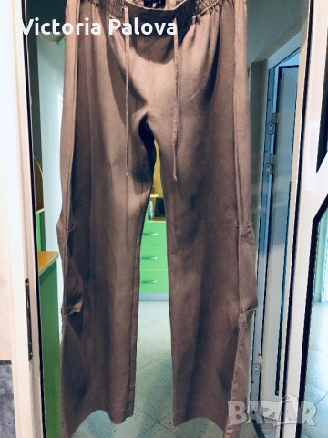 Хубав ленен панталон,интересен модел, снимка 5 - Панталони - 28821715