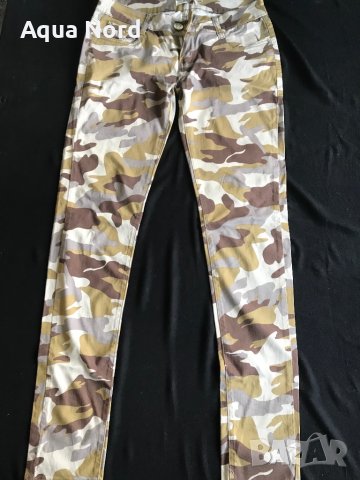 Бежова дълга риза + дълги панталони в милитари стил - Л, снимка 3 - Комплекти - 43461638