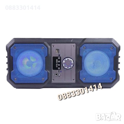 Караоке тонколона KTS-1048, Bluetooth, Вграден акумулатор, MP3, SD, USB, снимка 4 - Тонколони - 44086772