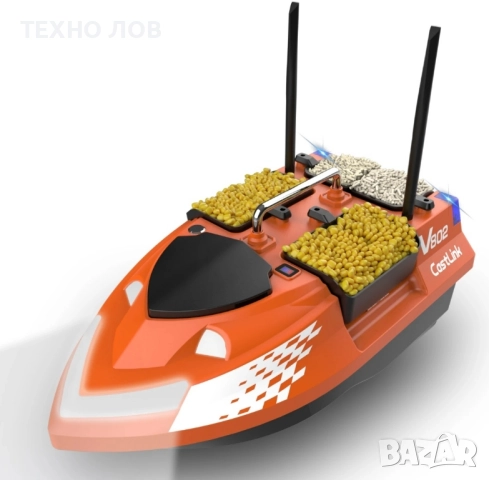 Лодка за захранка Flytec V802 подарък сак за лодка,зарядно 12v допълнителни перки, снимка 4 - Стръв и захранки - 52089403