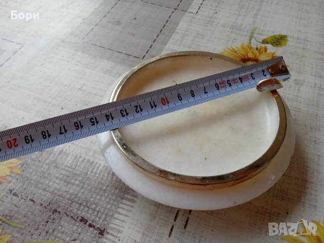 Мраморен пепелник, снимка 5 - Декорация за дома - 40783723