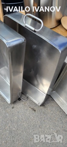 Тави 2броя на Хром Силистра дебела неръждавеика 2мм алпака , снимка 6 - Съдове за готвене - 50623727