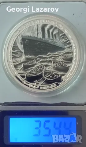 Титаник. Плакет, снимка 2 - Нумизматика и бонистика - 47732226