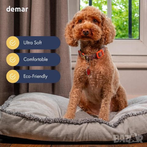 Кучешко легло GRENIX, меко, пухкаво и топло, сиво, снимка 5 - За кучета - 43183250