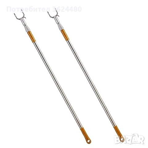 Пръчка за Сваляне на Дрехи с Неръждаема Стомана и Удобна U-Кука 4828, снимка 9 - Други стоки за дома - 52633084
