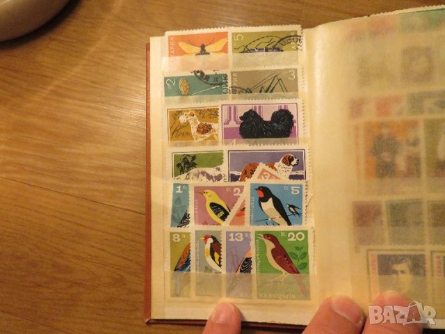 Колекция от 150 стари пощенски марки - кафява корица - птици, кучета, цветя, красиви местности, снимка 7 - Филателия - 40792317