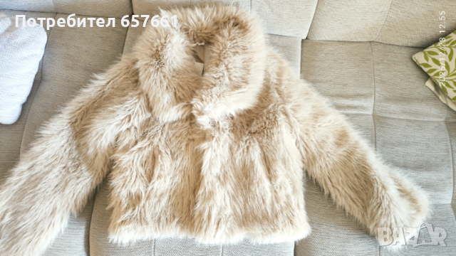 Палто от еко косъм, снимка 2 - Палта, манта - 52864480