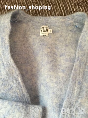 Жилетка в бебешко синьо Saint Tropez(вълна и мохер), S размер, снимка 10 - Жилетки - 35179800