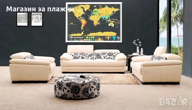 Скреч карта на света Travel Life, Delux - ЧЕРЕН ТУБИС, снимка 17 - Други стоки за дома - 28461942