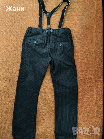 Детски панталон с тиранти 116 размер, снимка 3 - Детски панталони и дънки - 52635984