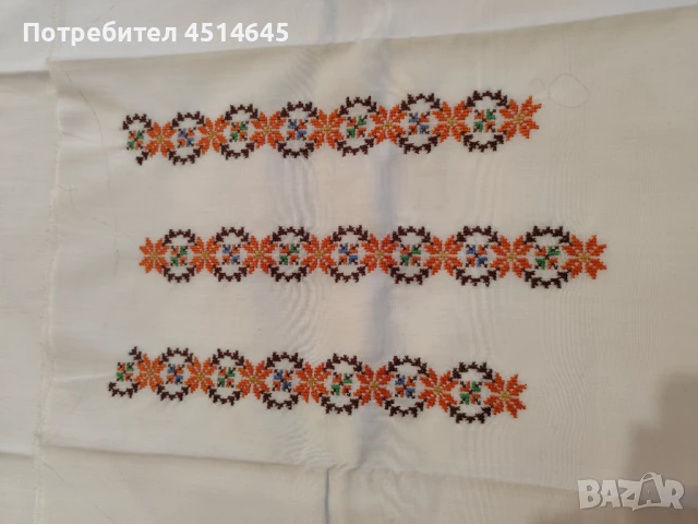 Ръчно бродиран плат за 2 ризи, снимка 2 - Ризи - 50843207