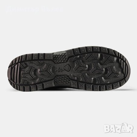 Мъжки непромокаеми туристически обувки за преходи QUECHUA sh100, черни, снимка 5 - Мъжки боти - 44016624