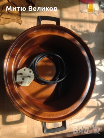 Керамична електрическа тенджера за поддържане на топла храна, снимка 5 - Съдове за готвене - 33349953