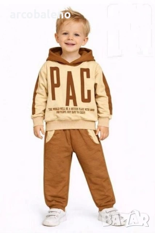 Детски комплект от две части (суичър с качулка и панталон), 3цвята , снимка 3 - Детски комплекти - 53375703