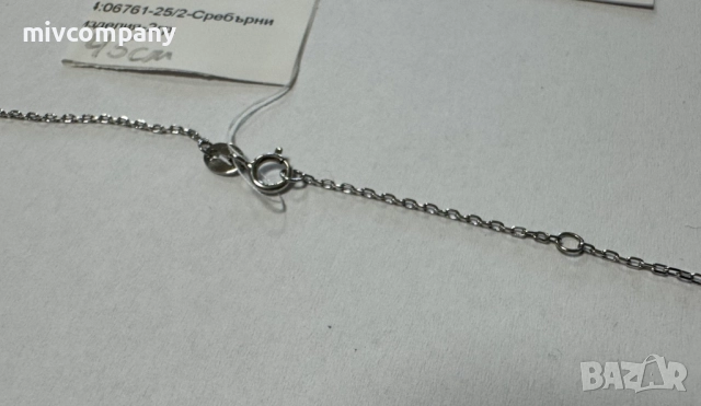 Сребърно колие 2гр.45см., снимка 5 - Колиета, медальони, синджири - 52991582