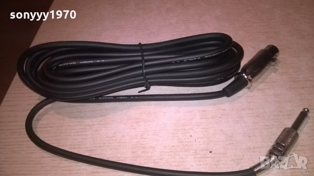 high grade profesional low-noise cable-кабел за микрофон, снимка 4 - Микрофони - 27132537