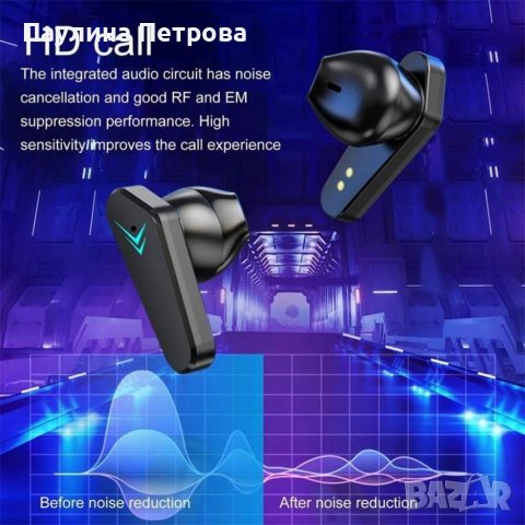 Безжични геймърски слушалки , снимка 5 - Безжични слушалки - 36727392