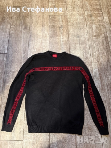 100 % памук памучен пуловер блуза guess Guess , снимка 2 - Блузи с дълъг ръкав и пуловери - 52643271