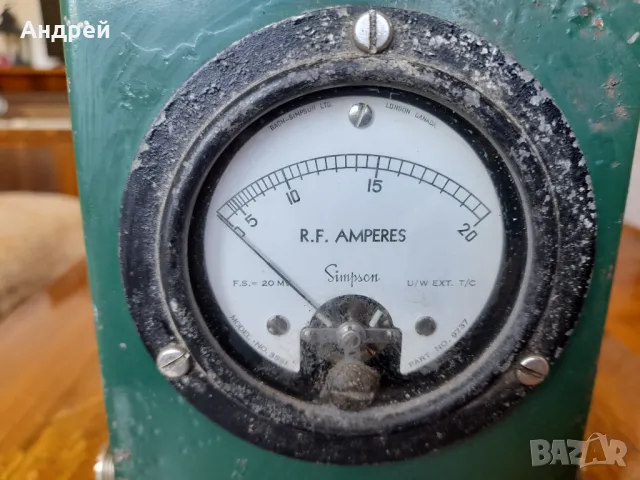 Стар радиолюбителски Power meter, снимка 2 - Антикварни и старинни предмети - 47334056