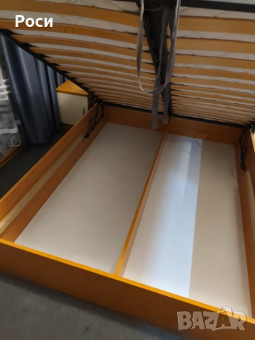 Спалня направена по поръчка+матрак 144 х 190 см.+метална подматрачна рамка+газови амортесьори, снимка 2 - Спални и легла - 52821240