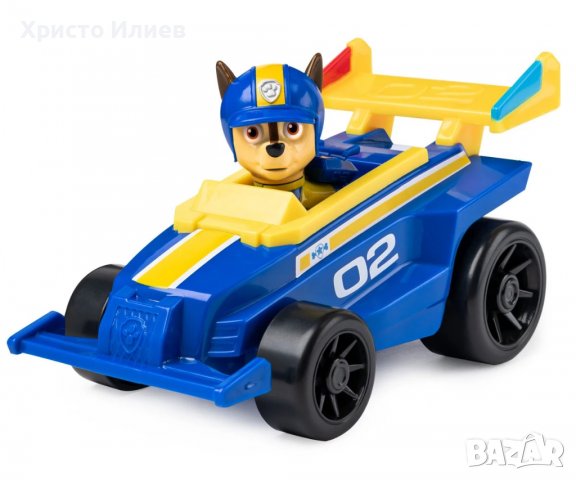 Paw Patrol Мобилен пит-стоп със състезателна кола и кученцето Чейс Голям камион на Пес Патрул, снимка 5 - Коли, камиони, мотори, писти - 39681592