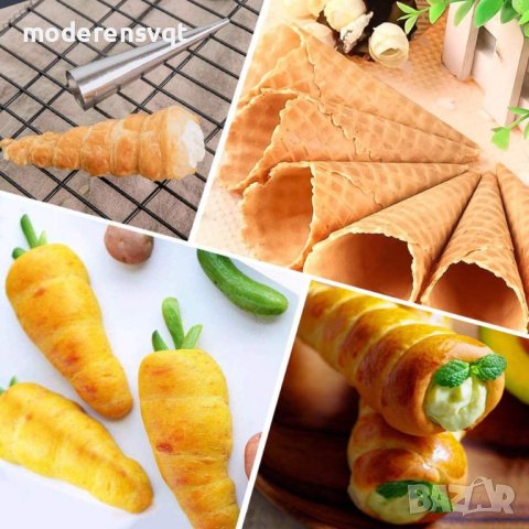 МЕТАЛНИ ФУНИЙКИ ЗА СЛАДКИ С КРЕМ К-Т 15 БР., снимка 6 - Форми - 43024096