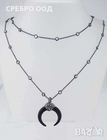 Сребърни колиета с естествени материали и камъни SWAROVSKI, снимка 4 - Колиета, медальони, синджири - 28452051