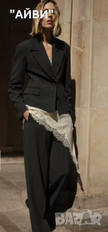 ZARA Дамско сако и панталон, снимка 2 - Комплекти - 53417579