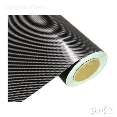 Карбоново фолио Mercado Trade, 4D ефект, Лукс, 152см