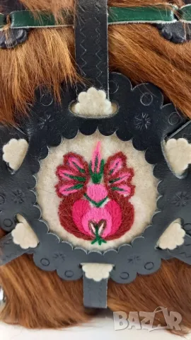 Дървена бъклица, облечена в кожа, снимка 2 - Други - 50208412