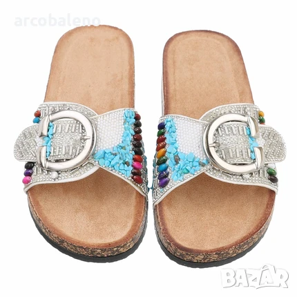 Дамски летни чехли, 4цвята , снимка 5 - Сандали - 50490284