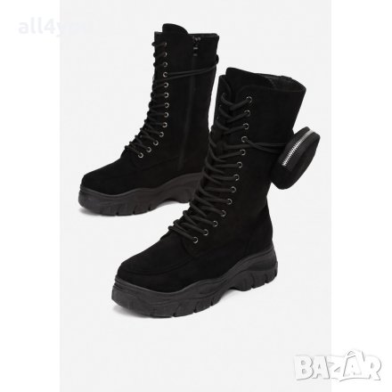 Vices модни ботуши от естествен велур, снимка 1