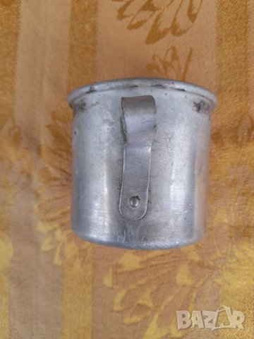 Старо алуминиево канче, снимка 3 - Антикварни и старинни предмети - 40709149