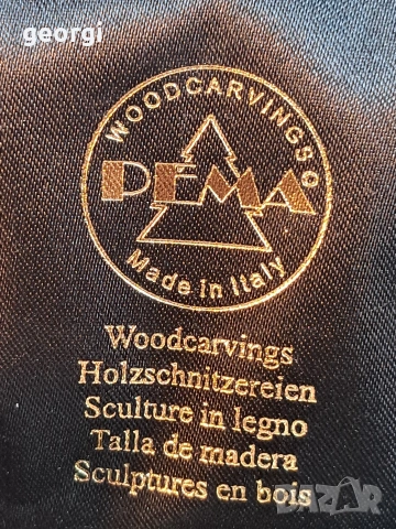италианска мини скулптура дърворезба Pema , снимка 11 - Декорация за дома - 53010532